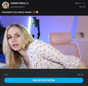 🔥 Colette cherry  page leaked private photo uncensored full
